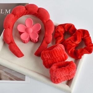 Red Hair Accessories Set